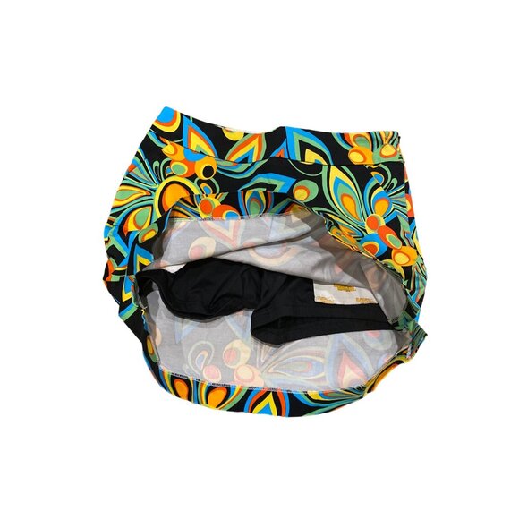 Loudmouth Golf Skort W's 4 Legacy Shagadelic Black Cotton Stretch Pockets - Picture 7 of 10
